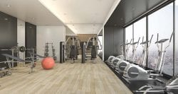 gym in a condo complex